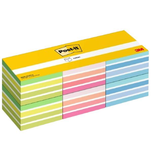 3M POST-IT VALUE PACK CUBO 76X76 mm 75 FOGLI COLORI ASSORTITI CONF 6 Pz.